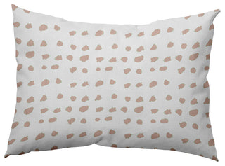 Dot Of Spots Decorative Throw Pillow, Sunwashed Brick, 14"x20"