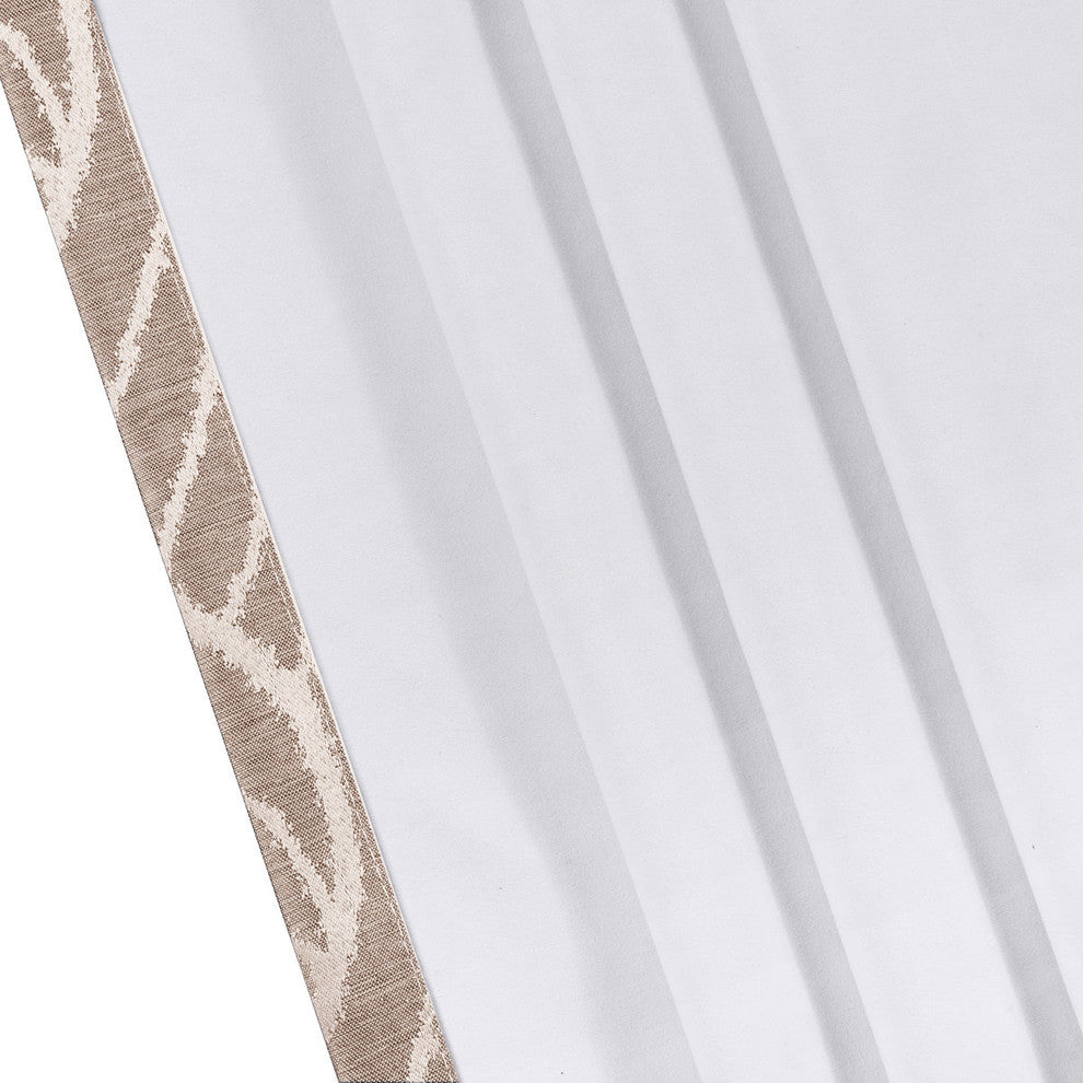 Hilton Blackout Thermal Insulated Curtains, Set of 2, Taupe, 108"x96"