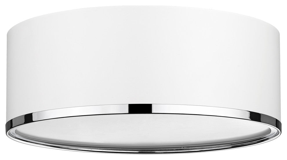 Zlite 2303F3-MW-CH 3-Light Flush Mount, Matte White