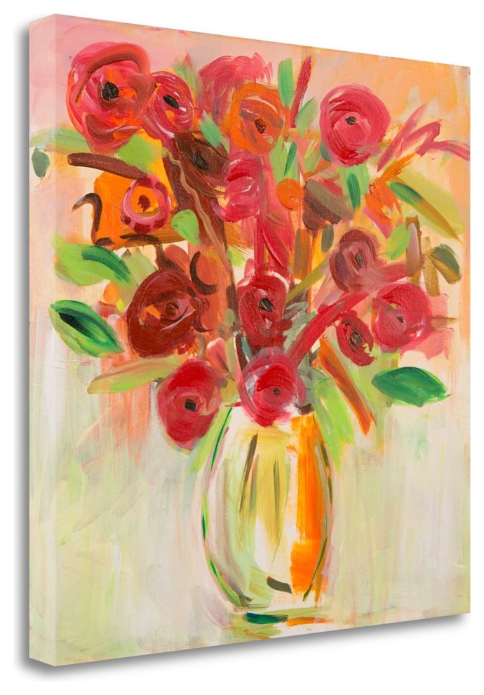 "Floral Afternoon" By Farida Zaman, Giclee Print on Gallery Wrap Canvas