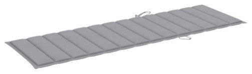 vidaXL Solid Wood Acacia Folding Sun Lounger with Cushion Patio Garden Seat