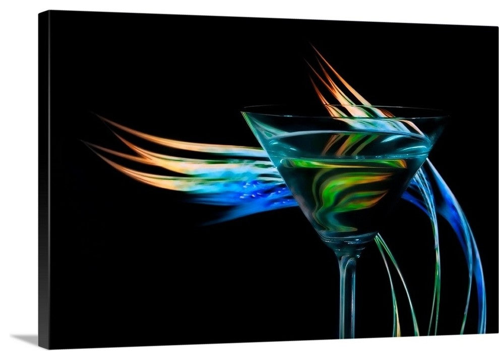 "The Bar at the End of the Universe III " Wrapped Canvas Art Print, 48"x32"x1.5"