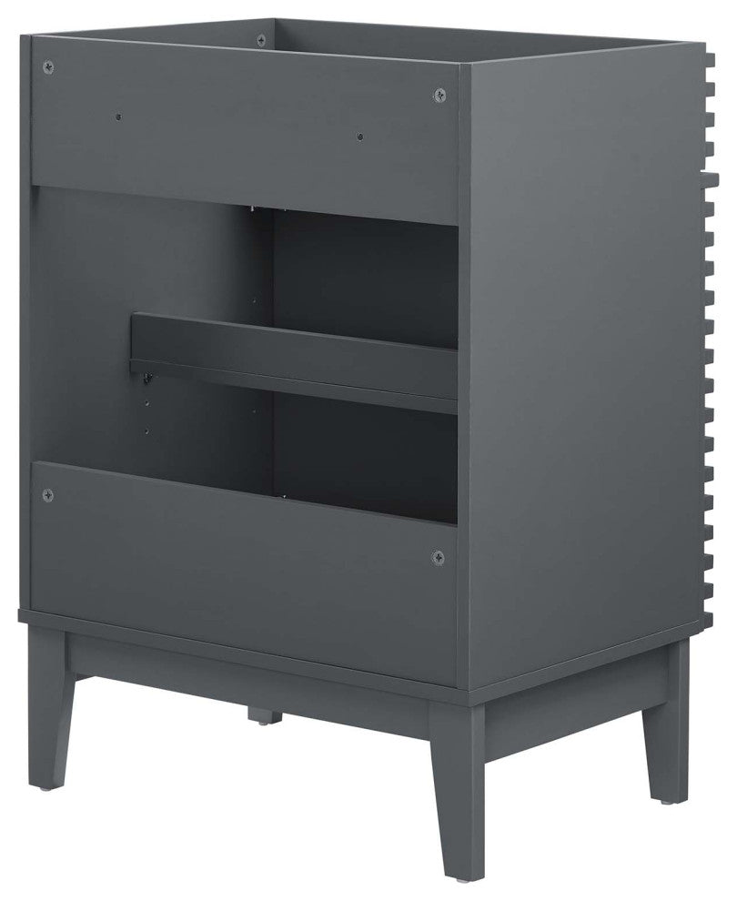Render Bathroom Vanity Cabinet, Sink Basin Not Included, Gray