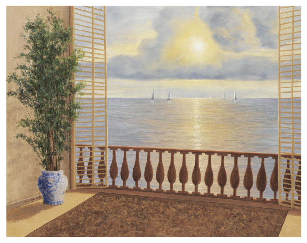 "Ocean Villa" Digital Paper Print by Diane Romanello, 42"x32"