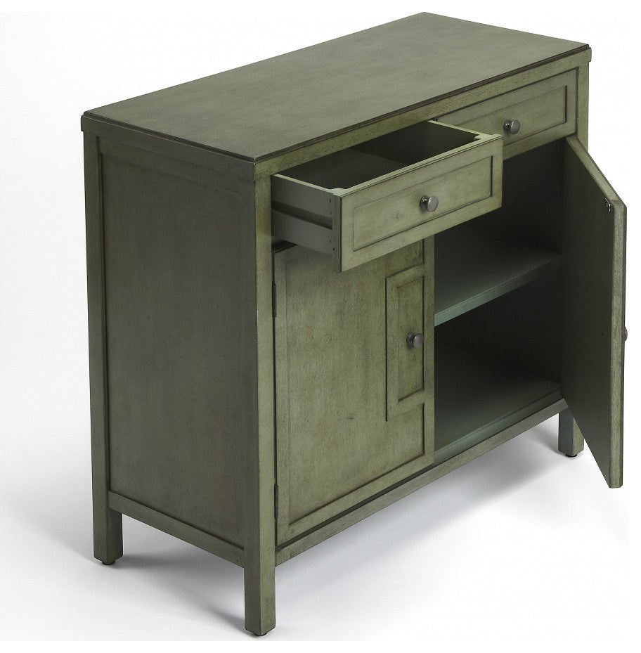Imperial Green Console Cabinet