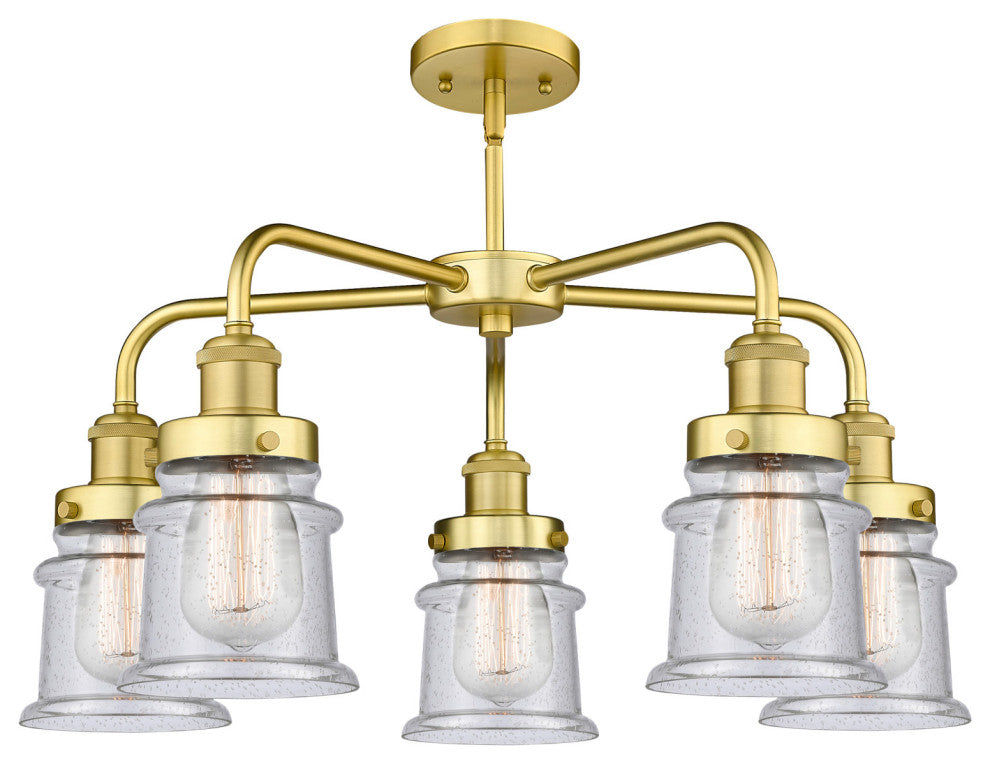 Innovations Lighting 916-5CR-15-24 Canton Chandelier Canton 5 - Polished Nickel