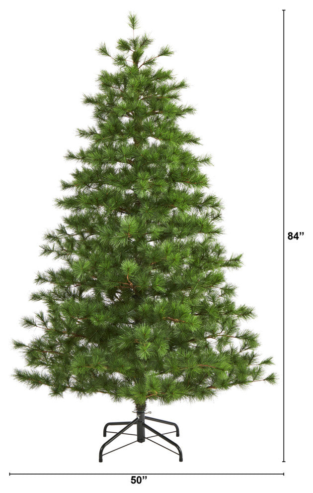 7ï¿½ Yukon Mixed Pine Artificial Christmas Tree with 1104 Bendable Branches