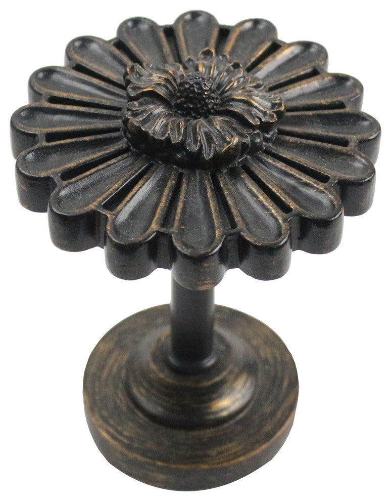 Bellis Medallion Drapery Holdback, Burnt Gold
