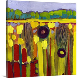Skagit Fields No 1 Wrapped Canvas Art Print, 16"x16"x1.5"