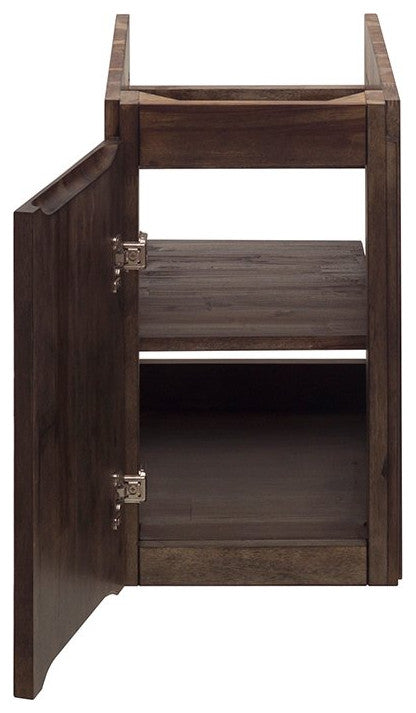 Formosa Floor Standing Open Bottom Double Sink Modern Bathroom Cabinet, 82"