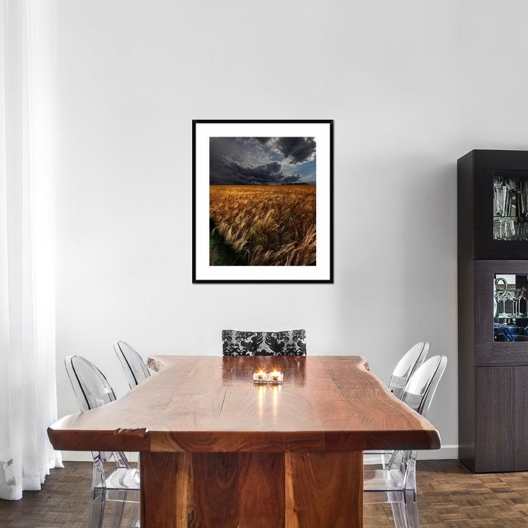 "Strohgaeu" Framed Digital Print by Franz Schumacher, 32x38"