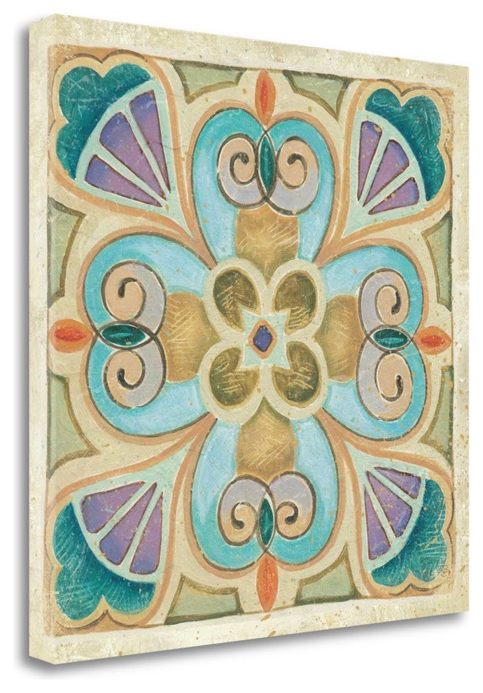 "Birds Garden Tile IV" By Daphne Brissonnet, Giclee Print on Gallery Wrap Canvas