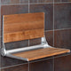 18" ADA Compliant Folding Teak Wood Shower Bench Seat