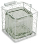 Laguna Wire Basket With Glass Jar, White, Large, Large