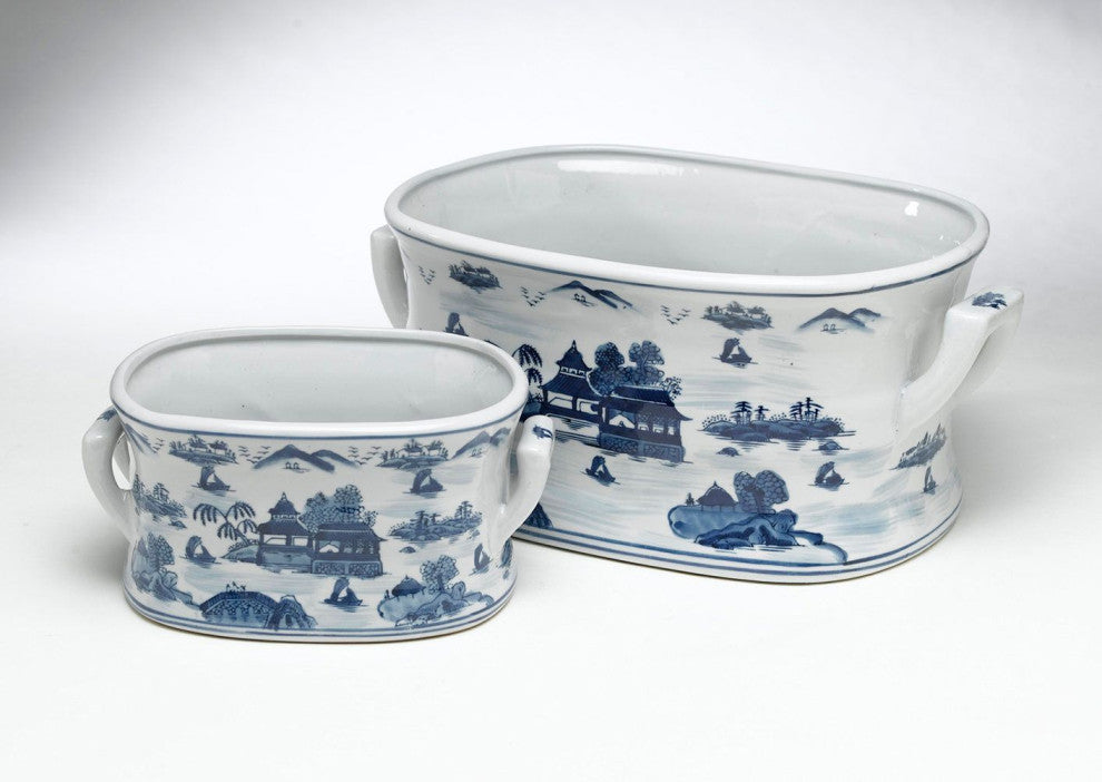 Ferrara 2-Piece Porcelain Pot Planter Set