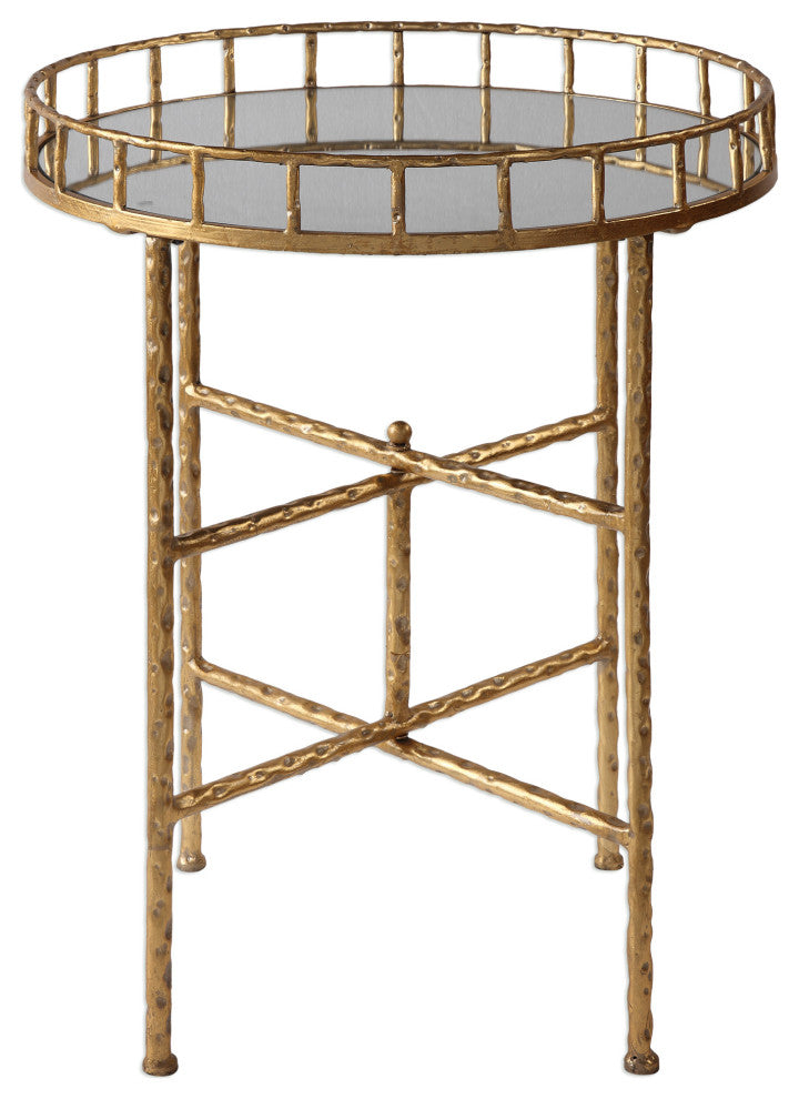 Uttermost Tilly 20 x 26" Bright Gold Accent Table