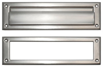 Mail Slot 3"x10", Satin Nickel