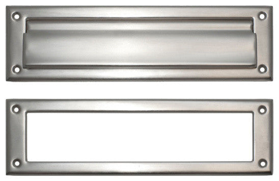 Mail Slot 3"x10", Satin Nickel