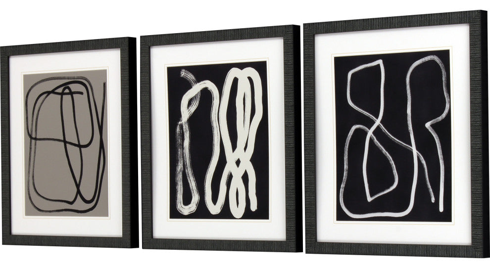 Naive Lines I Artwork, 3-Piece Set