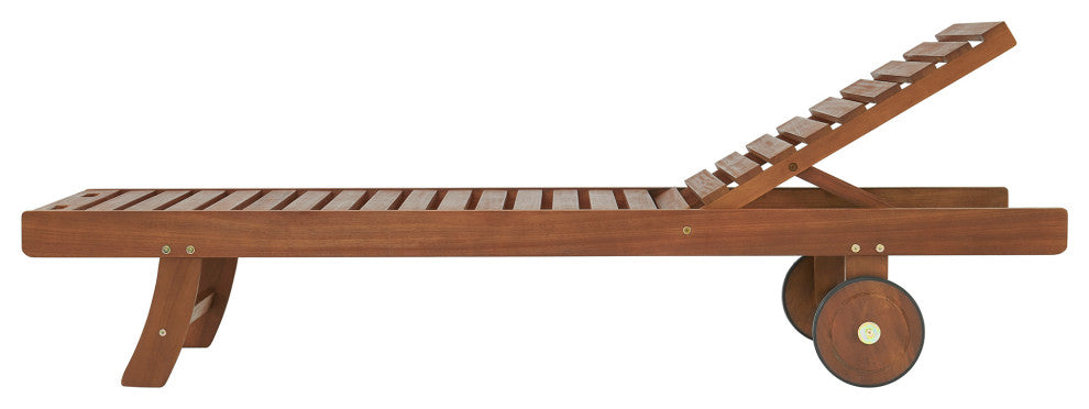 Caspian Eucalyptus Wood Outdoor Lounge Chair