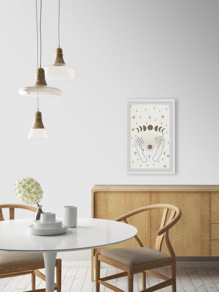 "Dark Moon Magic" Framed Painting Print, 30x45