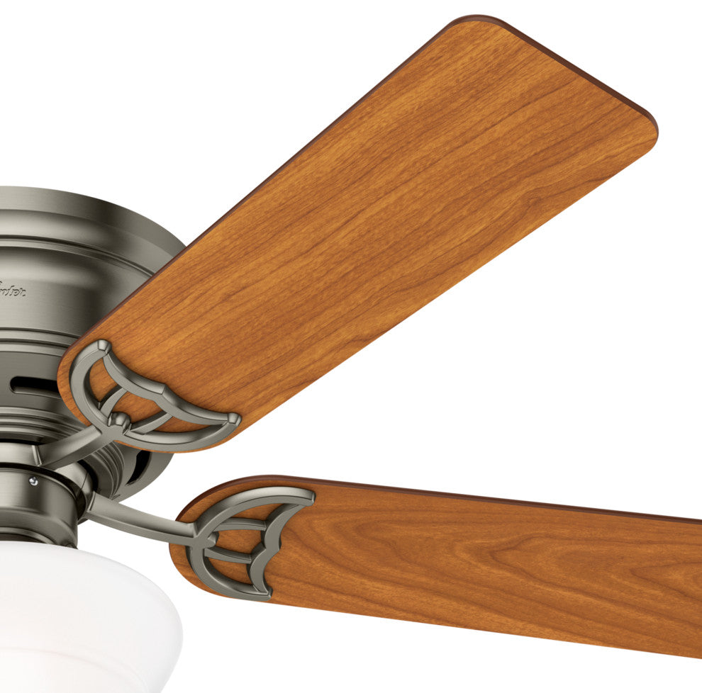 Hunter Fan Company 52" Low Profile III Plus Antique Pewter Ceiling Fan W/ Light