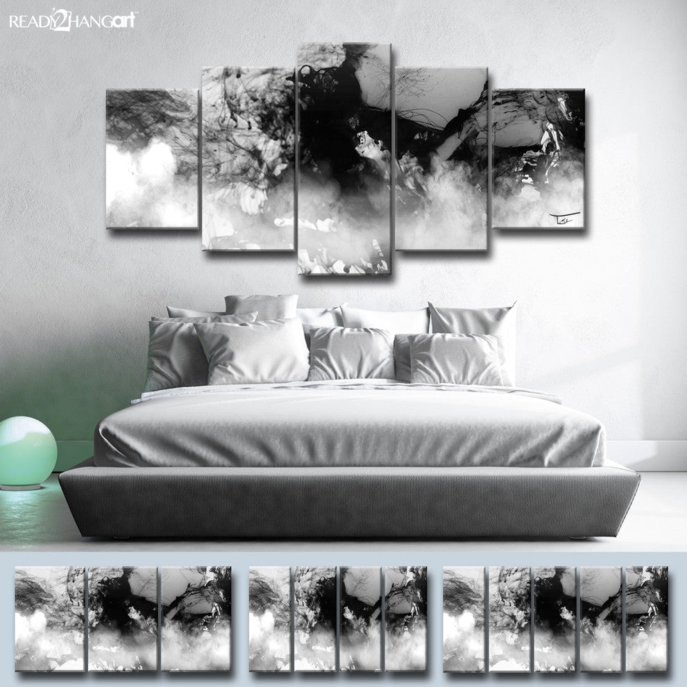 Ready2HangArt 'Glitzy Mist XXI' by Tristan Scott, 24"x48", 4 Piece Set