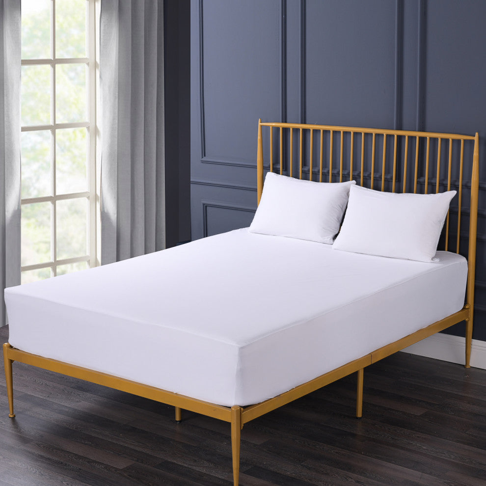 Permalux 3-Piece Fitted Waterproof Mattress Protector Set, Cal King