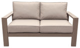 Finley Loveseat With Cushion, Brama/Taupe