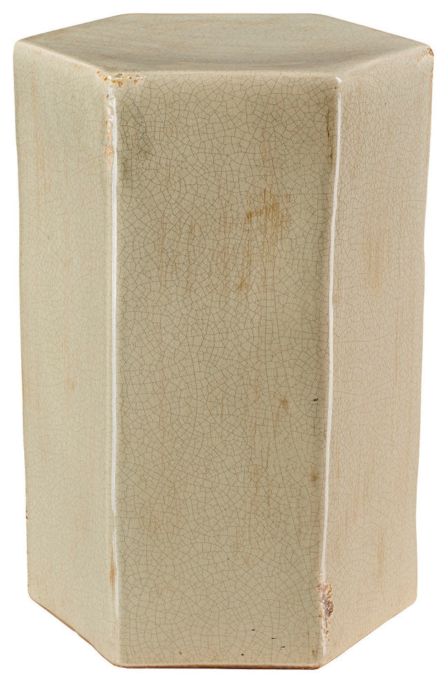 Porto Ceramic Indoor/Outdoor Side Table, Pistachio, Large