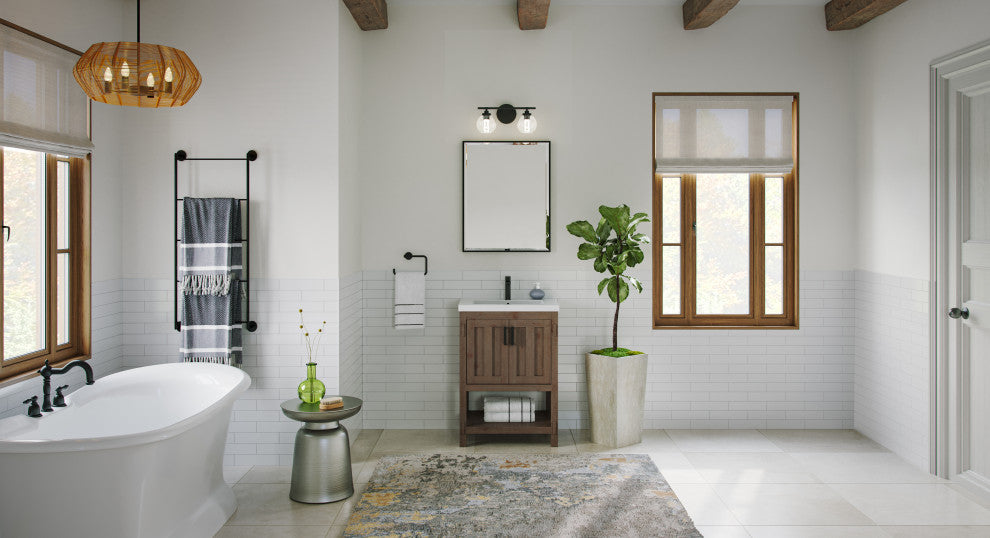 The Betsy Bathroom Vanity, Brown, 24", Single Sink, Freestanding