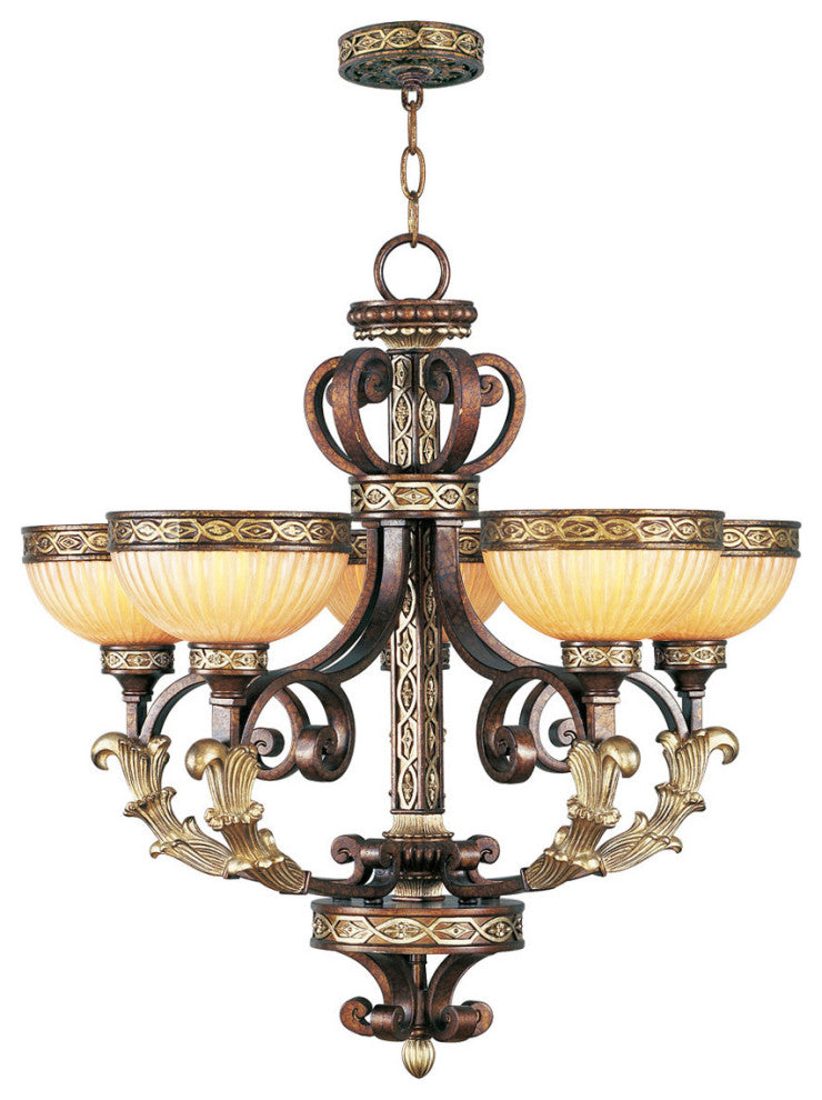 Livex 8545-64 5-Light Chandelier, Palacial Bronze