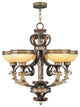 Livex 8545-64 5-Light Chandelier, Palacial Bronze