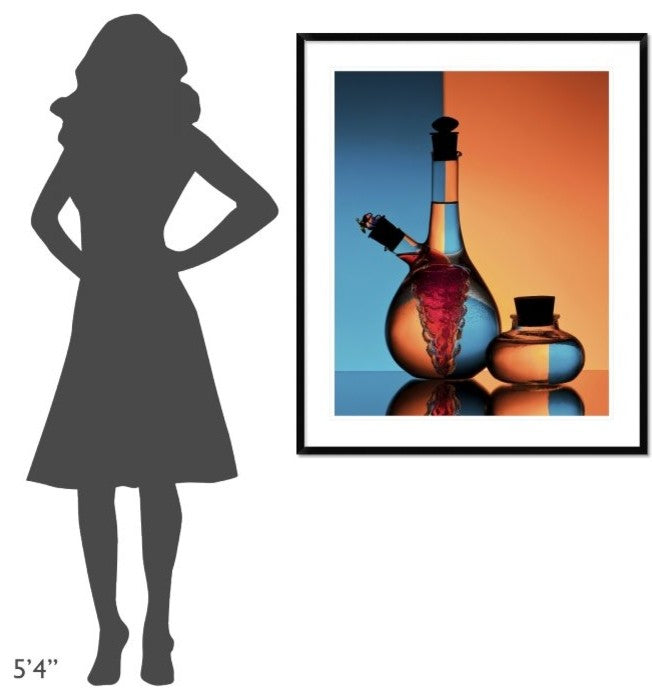 "Oil And Vinegar" Framed Digital Print by Aida Ianeva, 36x43"