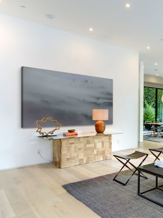 "Peeking Through the Mist" Painting Print on Canvas