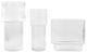 Safavieh Ceva, Fluted Glass Vase, Set of 3, Clear