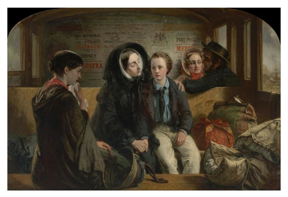 "Second Class - The Parting, 1854" Paper Print by Abraham Solomon, 32"x22"