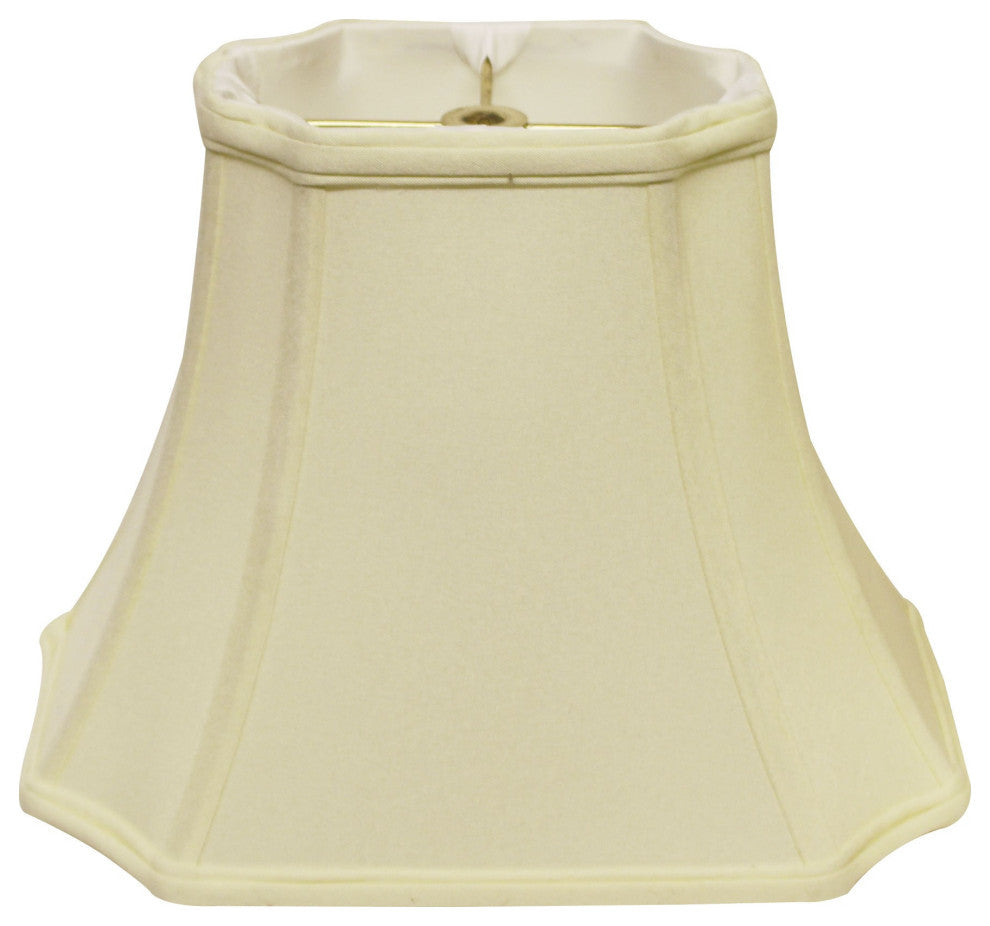 11" Ivory Inverted Rectangle Shantung Lampshade