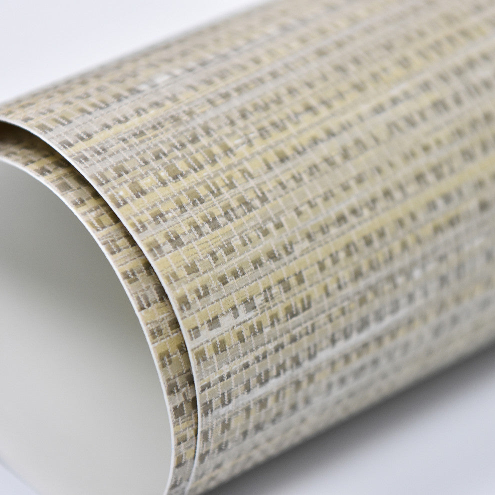 Wheat Grasscloth Raised Ink Peel and Stick Wallpaper, Bolt