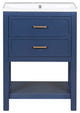 Gewnee Modern Bathroom Storage Cabinet with 2 Drawers