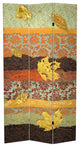 7' Tall Double Sided October Gold Canvas Room Divider