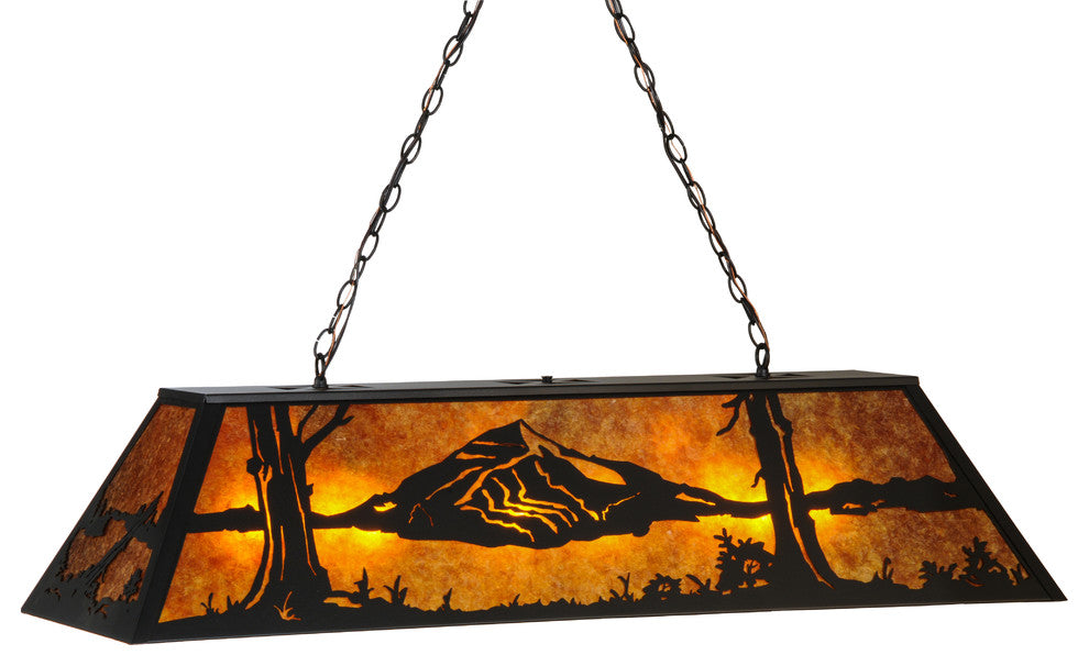 48 Long Mountain Range Oblong Pendant