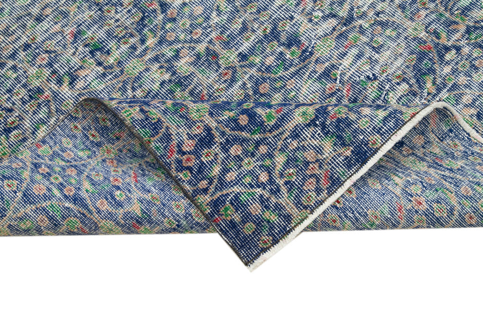 Rug N Carpet - Hand-knotted Turkish 4' 11'' x 7' 0'' Distressed Vintage Rug