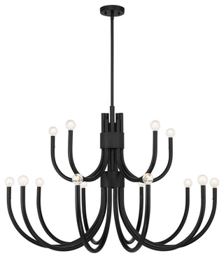 Sorrento 15-Light Chandelier, Matte Black