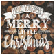 "Merry Little Christmas" Digital Paper Print by Laura Marshall, 20"x20"