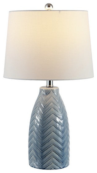 Safavieh Naji Glass Table Lamp Blue, Grey