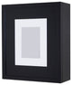 Compact Portrait Wall-Mount Picture Perfect Medicine Cabinets - 15-3/4"x13-3/4", Black