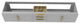 CastelloUSA Alpine 84" Wall Mounted Vanity, Base Only, Gray, Gold Handles