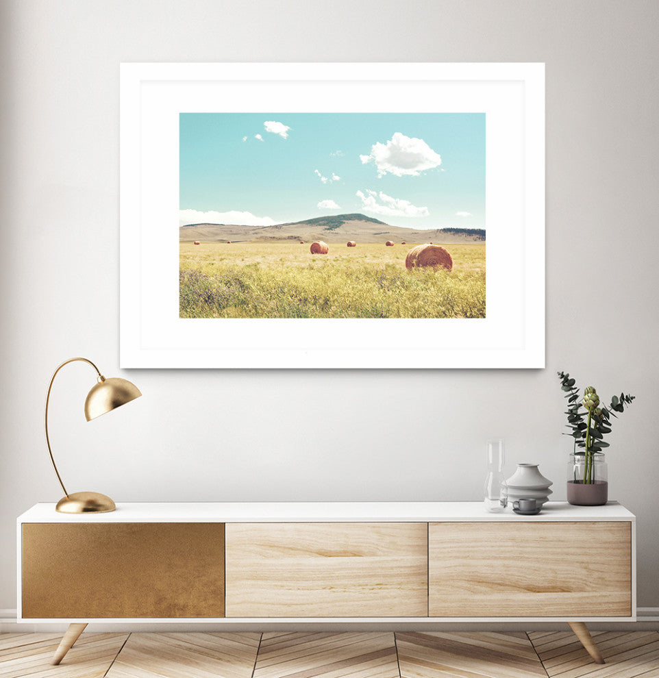"A Day in the Field" Matted and Framed, 52"x36"