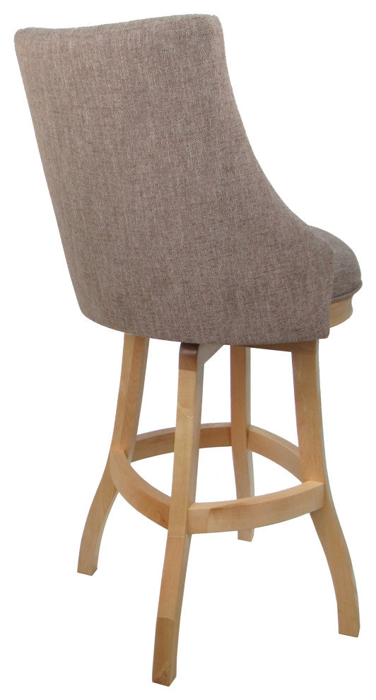 Swivel Bellissima Wood Stool, Basin Beige, Natural, 34"